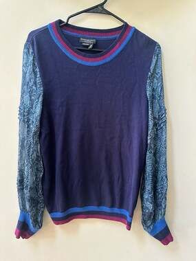 Conditions Apply Anthropologie Mixed Media Sweater Size Small